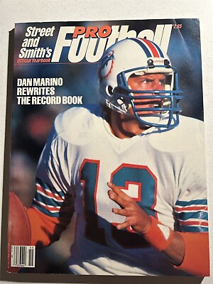 #ad 1985 STREET and SMITH#x27;S MIAMI Dan MARINO 130 Pages NFL Pro Preview RECORD BOOK $23.39