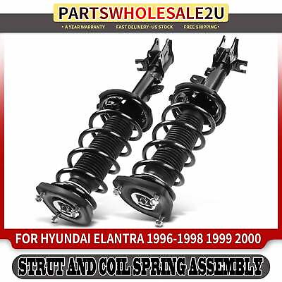 #ad 2pcs Rear LH amp; RH Strut and Coil Spring Assembly for Hyundai	Elantra 1996 2000 $137.99