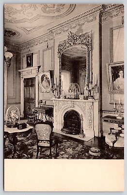 #ad Drawing Room Victorian Period Wickham Valentine House Valentine Museum Postcard $12.00