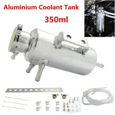 #ad 350ml Car Overflow Catch Tank Radiator Coolant Bottle Header Aluminum Reservoir $41.30