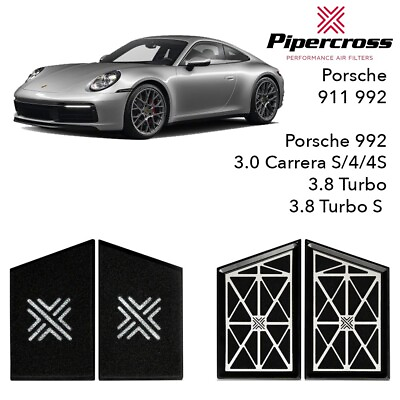 #ad Pipercross Performance Replacement Air Filter For Porsche 911 992 Carrera 3.0 GBP 209.99