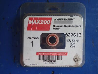 #ad Hypertherm 020613 Air Oxygen Oxy Swirl Ring Max 200 Plasma Arc Cutting Torch $19.98