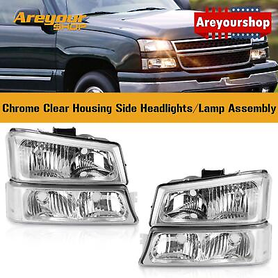 #ad NEW Pair Headlights For Chevy Silverado 1500 2500 HD 3500 amp; Avalanche 1500 2500 $52.71