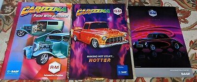 #ad CARIZZMA BASF PROMO Chevy 3100 1941 Willys AUTO PAINT POSTER Set $39.99