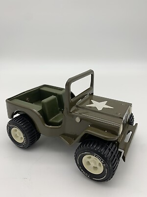 #ad 1970#x27;s TONKA toy Pressed Steel ARMY COMMANDER JEEP military $36.99