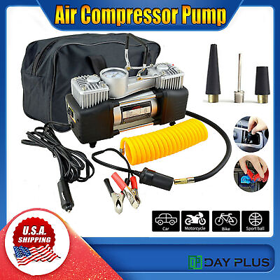 #ad Heavy Duty Portable Air Compressor Car Tire Inflator Electric Pump Auto New 12V $30.32