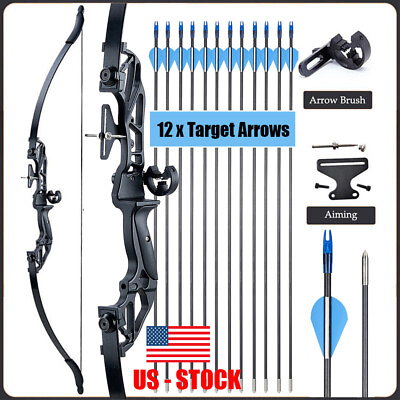 #ad TOPARCHERY 54quot; Hunting Takedown Recurve Bow amp; Arrow Rest amp; Bow Sight amp;12X Arrows $53.93