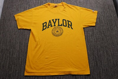 #ad Vintage Y2K Baylor University T Shirt Adult Large Short Sleeve Texas Collage $29.77