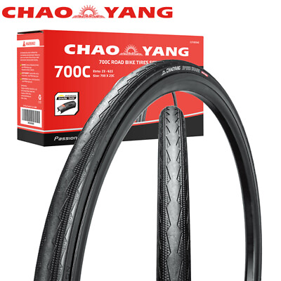 #ad Chao YANG 2 Pack Road Bike Tire Set Foldable Bicycle Tire 700x23C 120PSI $20.46