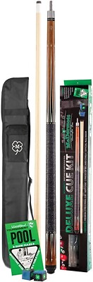 #ad McDermott Deluxe Pool Cue KIT 3 with Accessories Billiards Stick with Case $129.00
