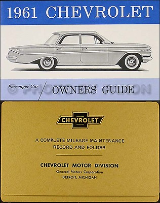 #ad 1961 Chevy Owners Manual and Envelope 61 SS Impala Biscayne Bel Air Chevrolet $27.00