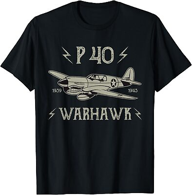 #ad NEW LIMITED Military Aircraft Fighter P 40 War Hawk WWII 1939 1945 Shirt S 3XL $19.99