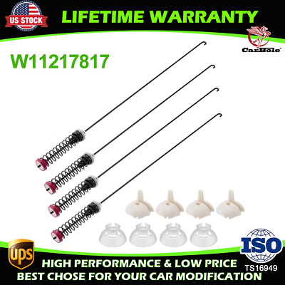 #ad 4 Pack Washer Suspension Rod Kit For Whirlpool W11217817 AP6329793 PS12349409 US $43.35