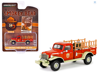 #ad Dodge Power Wagon Fire Truck 1946 What Will It Take? Smokey Bear Greenlight 1 64 $19.00