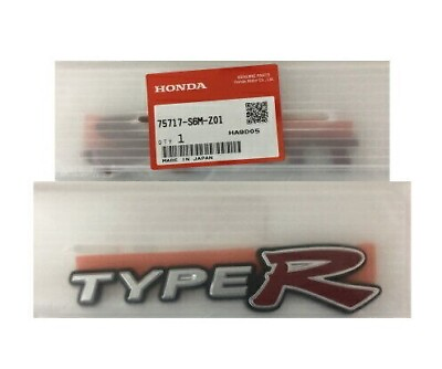 #ad Honda Genuine Type R Rear Emblem Badge Integra DC5 RSX ACURA JDM $58.00