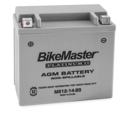 #ad BikeMaster AGM Platinum II Battery #MS12 14 BS $73.86