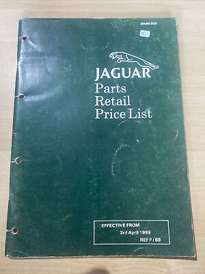 #ad Hb60 Jaguar Parts Retail Price List From 1989 GBP 6.99