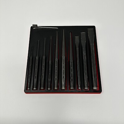 #ad 11 PC Punch and Chisel Set Tray Fits: Snap On PPC710BK $24.95