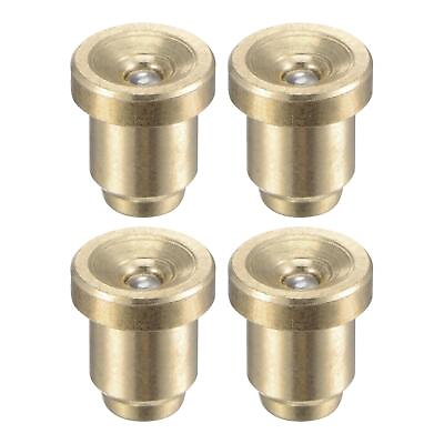 #ad 4pcs Brass Push Button Flange Grease Oil Cup 6mm Ball Oiler for Lubrication $13.39