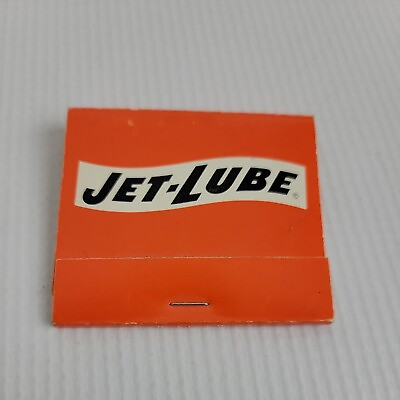 #ad Jet Lube Houston Texas TX Matchbook Match Box Vintage Matches Orange $12.88