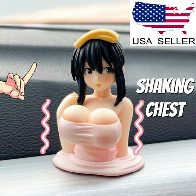 #ad Kanako Chest Shaking Ornaments Kawaii Anime action For Car Sexy Doll Figurine US $9.97