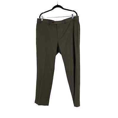 #ad Men’s Lauren Ralph Lauren Ultraflex Size 38 x 29 Brown Black Flat Front Pants $23.00