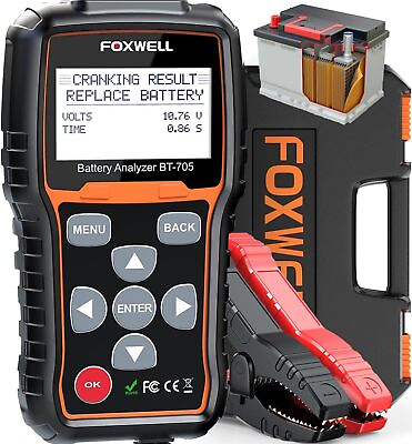 #ad FOXWELL BT705 12V Car Battery Tester 24V Truck Analyzer Cranking Charging System $98.99