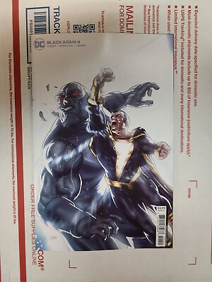 #ad BLACK ADAM #4 Taurin Clarke Card Stock Variant DC NM OR BETTER $4.99