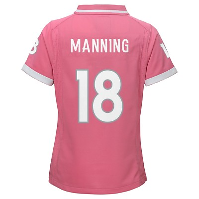 #ad Peyton Manning NFL Denver Broncos quot;Bubble Gumquot; Pink Fashion Jersey Girls Youth $24.99