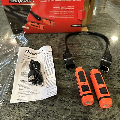 #ad Snap On echdd012ao removable magnetic neck light Orange $129.95