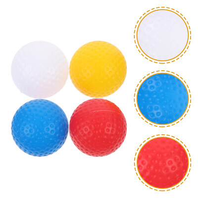 #ad 16 Pcs Hollow Holeless Golf Ball Pp Plastic Miss Exercise Supply $9.15
