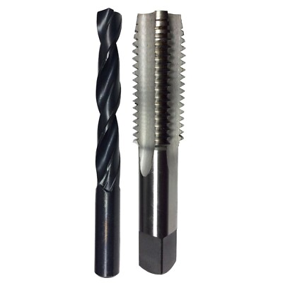 #ad 6 40 HSS Plug Tap and matching 33 HSS Drill Bit in plastic pouch. $10.39