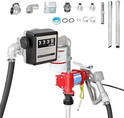 #ad 10GPM 12V DC fuel transfer pump Kit with Particulate Filter amp; Flow Meter $189.99