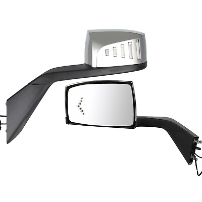 #ad #ad LeftRight Two Side Hood Mirror Signal Light For Volvo VNL Truck 2004 2005 2017 $114.79