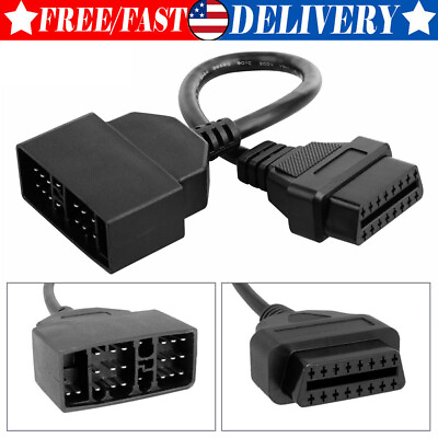 #ad 22 Pin OBD1 To 16 Pin OBD2 Convertor Adapter Cable For Toyota Diagnostic Scanner $12.95