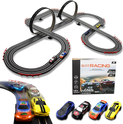 #ad Slot Racing Car Track Sets 28Ft Electric Powered Race Tracks for Boys and Kid... $72.25
