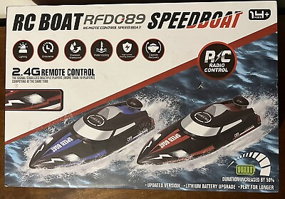 #ad RC Boat 25MPH High Speed Remote Control Boat for Pools and Lakes Open Package $36.99