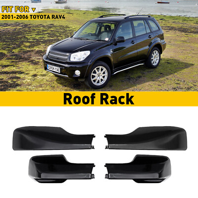#ad Black Cover For Toyota RAV4 2001 2006 Roof Rack Rail End Replace Shell Cap $26.99