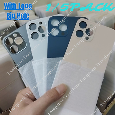 #ad Replacement Rear Back Glass Big Hole For iPhone 14 13 12 11 Pro XR XS X 8 15 Lot $25.71