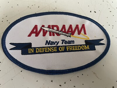 #ad AMRAAM Navy Team In Defense Of Freedom Embroidered Patch $14.99