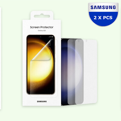 #ad 2 PCS Genuine Samsung Screen Protector Film Skin for Samsung Galaxy S23 S23 $24.99