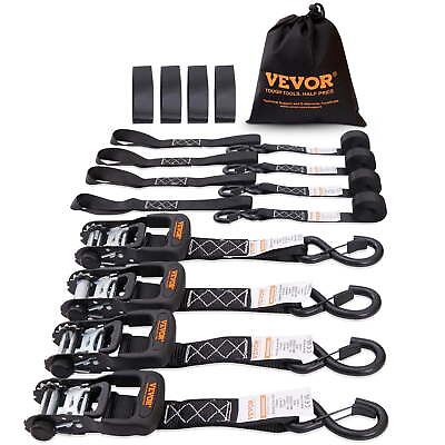 #ad 4 Pack Ratchet Tie Down Straps 5208 lbs 1.6quot; x 8#x27; Heavy Duty for Cargo $34.19