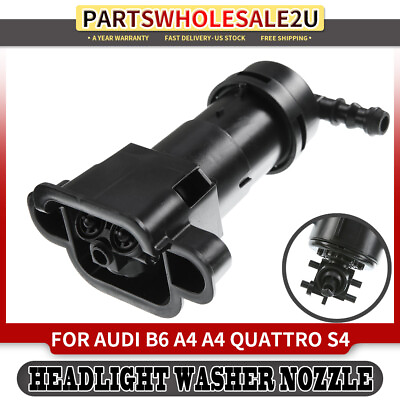 #ad Front Right Headlight Washer Wiper Cylinder for Audi B6 A4 Quattro S4 8E0955102A $13.59