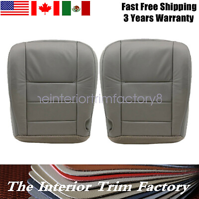 #ad Driver Passenger Side Bottom For 2002 2007 Ford F250 F350 Lariat Seat Cover Gray $49.79