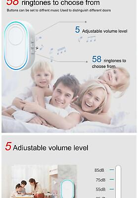 #ad Intelligent Wireless Doorbell Home Welcome Doorbell Waterproof 300m Remote Smart $17.99