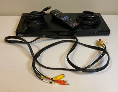 #ad Panasonic DMP BD75 Blu Ray Player with Remote and Cables Working $34.97