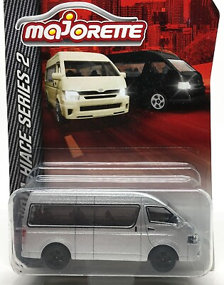 #ad Majorette Toyota Hiace Series 2 Metallic Silver 1:69 3quot; 216C in Long Package $15.92