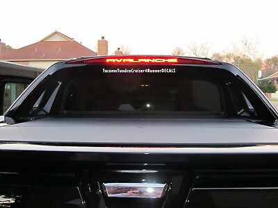 #ad FITS Chevy Avalanche 3rd Brake Light Decal 2011 2012 2013 LTZ PAINTED CLADDING $15.00