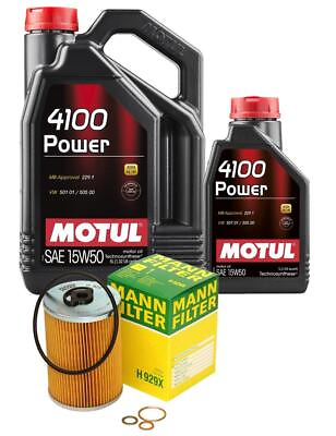 #ad Motul OEM Engine Oil Change Kit 15W 50 6 Liter Power 4100 $68.95