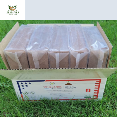 #ad #ad Organic Compressed Coco Coir Peat Block 1.4 LB Each Pack of 5 Growing Media $18.99